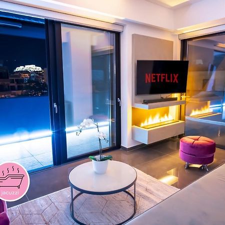 Apartament Luxury Penthouse With Acropolis View And Jacuzzi Ateny Zewnętrze zdjęcie